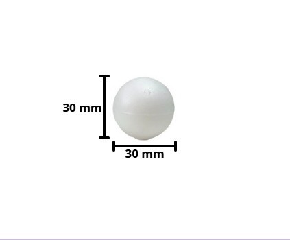 BOLA ISOPOR 030MM